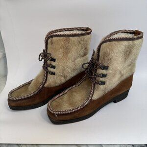 Terralam Australia Vintage Ski Lounger/Yodeler Snow Boots, Size 10